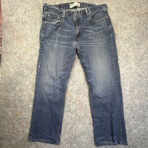 Levi's 569 Jeans Men's 38x34 Loose Fit Straight Leg Blue Light Wash Denim